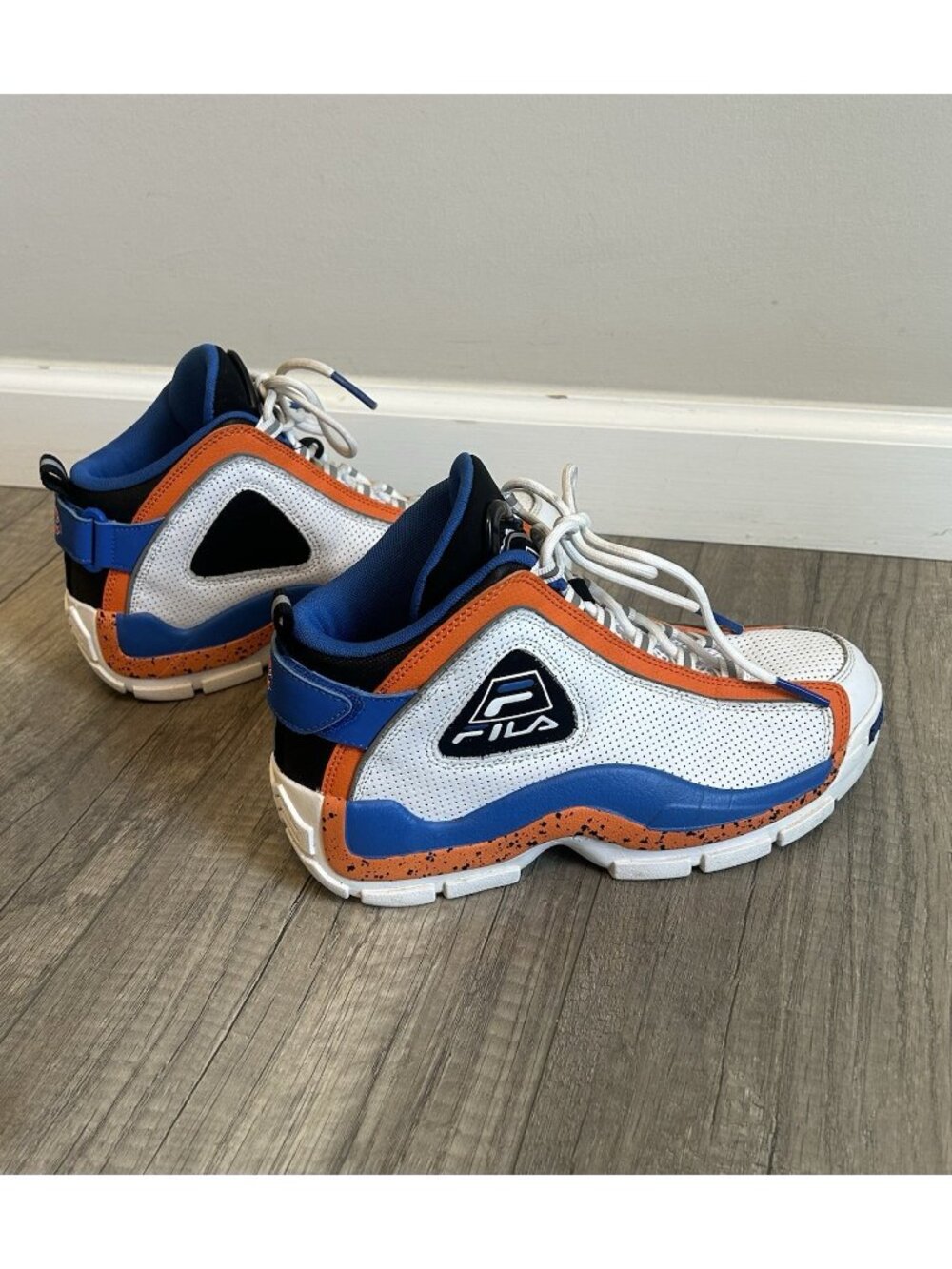 Fila Grant Hill 2 PDR Men Shoes Size 6 Orange Blue Sneakers 3BM01882-114 Bball - Picture 10 of 11